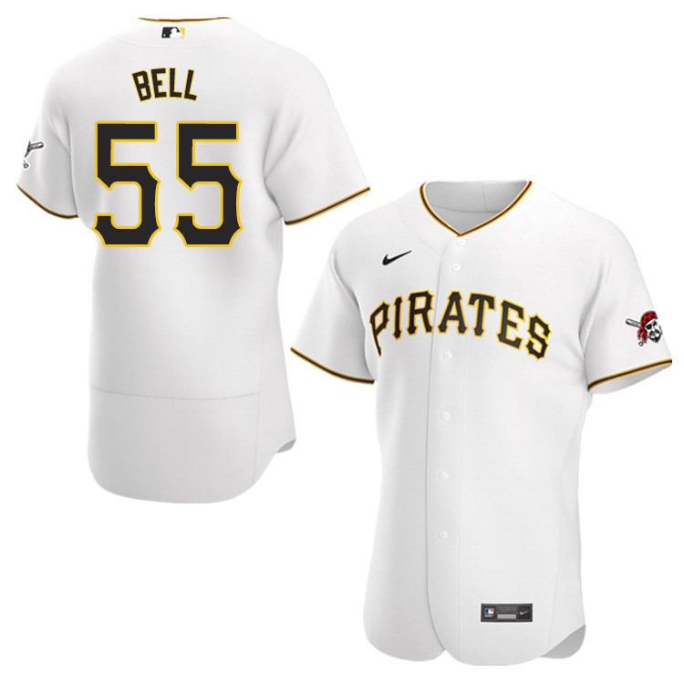 Nike Men #55 Josh Bell Pittsburgh Pirates Baseball Jerseys Sale-White